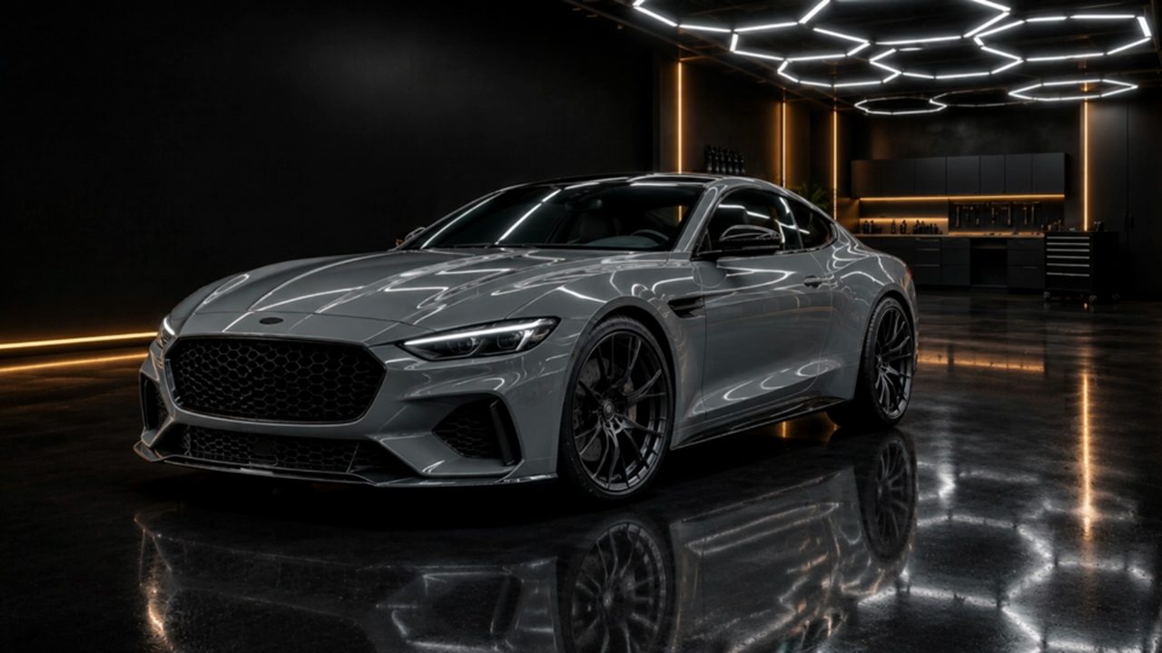 Sportwagen in Nardo Grau im Boss Cars Studio