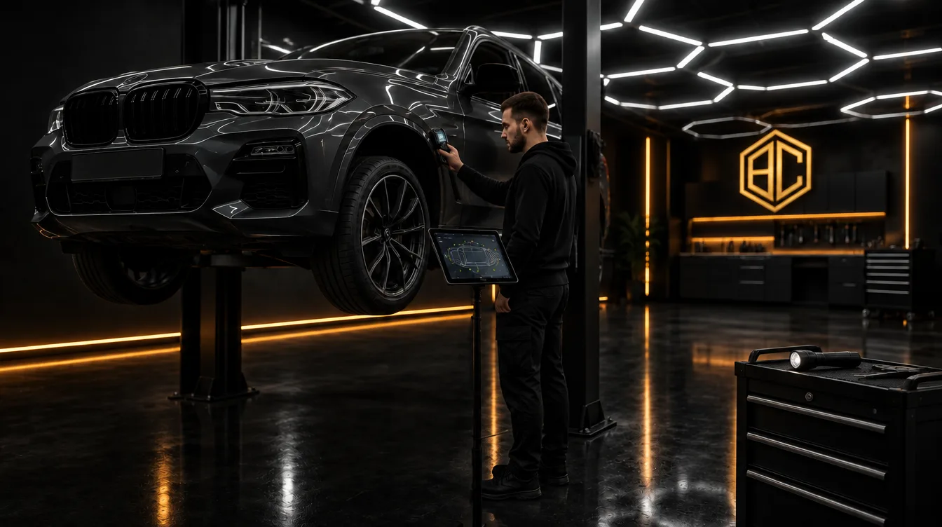 Gebrauchtwagen-Check mit Lackdickenmessung bei Boss Cars in Freilassing