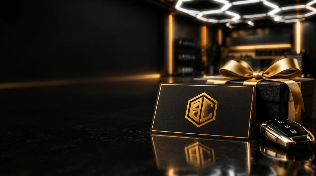 Gutschein von Boss Cars Detailing mit Geschenkbox
